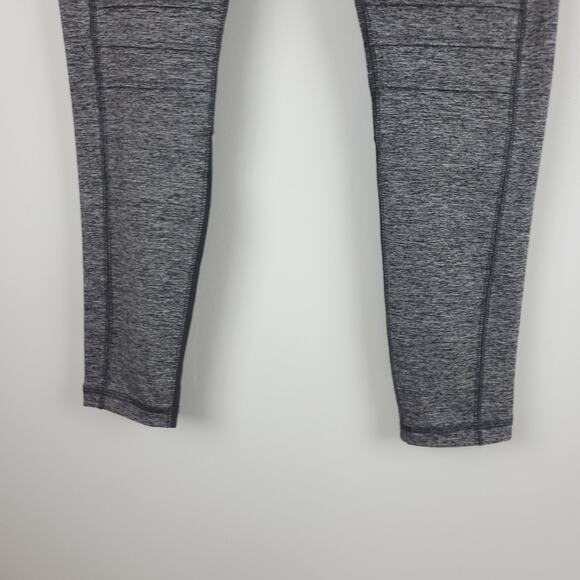 PUMA Moto Leggings Tights Dark Gray Heather Mid Rise Pull On Women's Medium - Picture 6 of 11